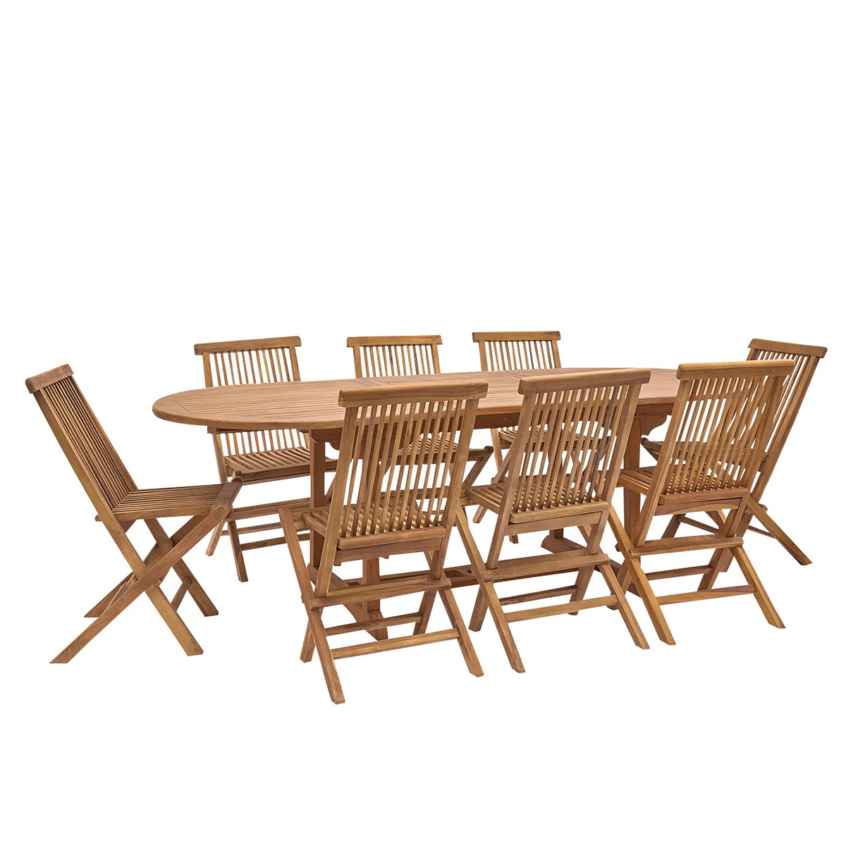Tavolo da giardino allungabile in teak massello oliato 8/10 pers. - Image 2