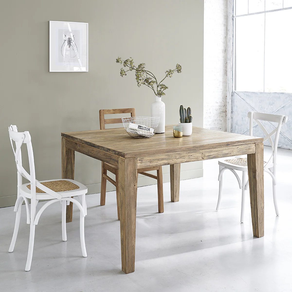 Tavolo in teak massello riciclato allungabile 10 pers.