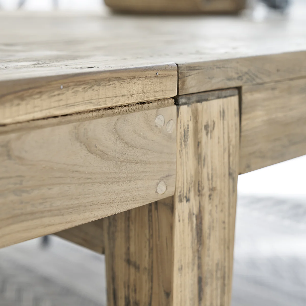 Tavolo in teak massello riciclato allungabile 12 pers. - Image 6