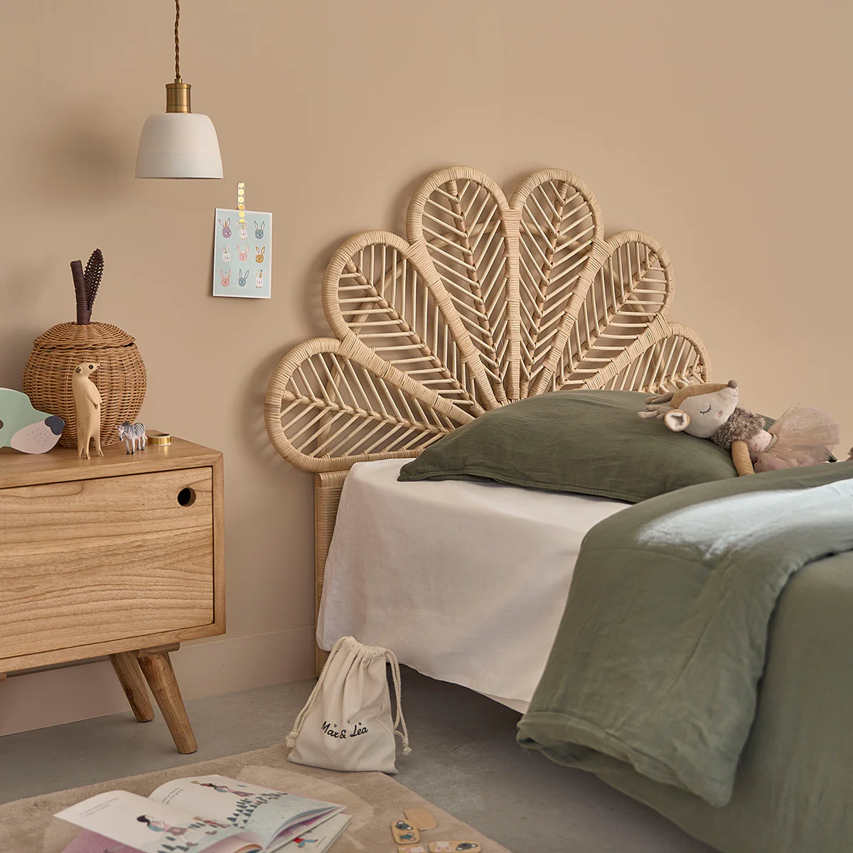 Testiera in rattan 90 cm - Image 3