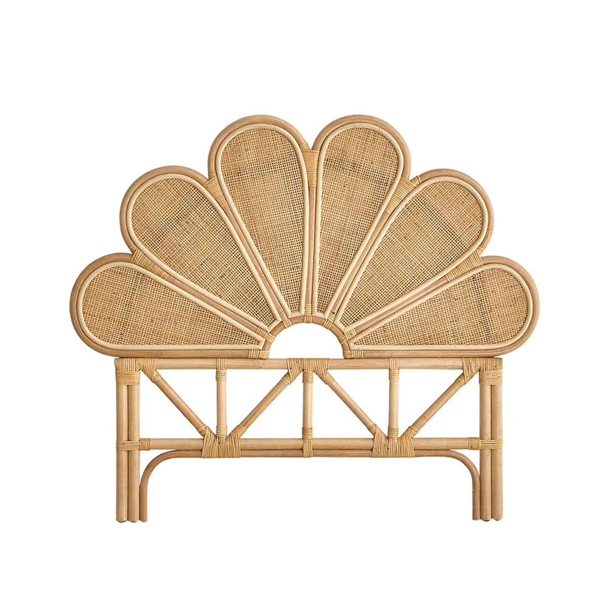 Testiera in rattan e midollino 90 cm - Image 2