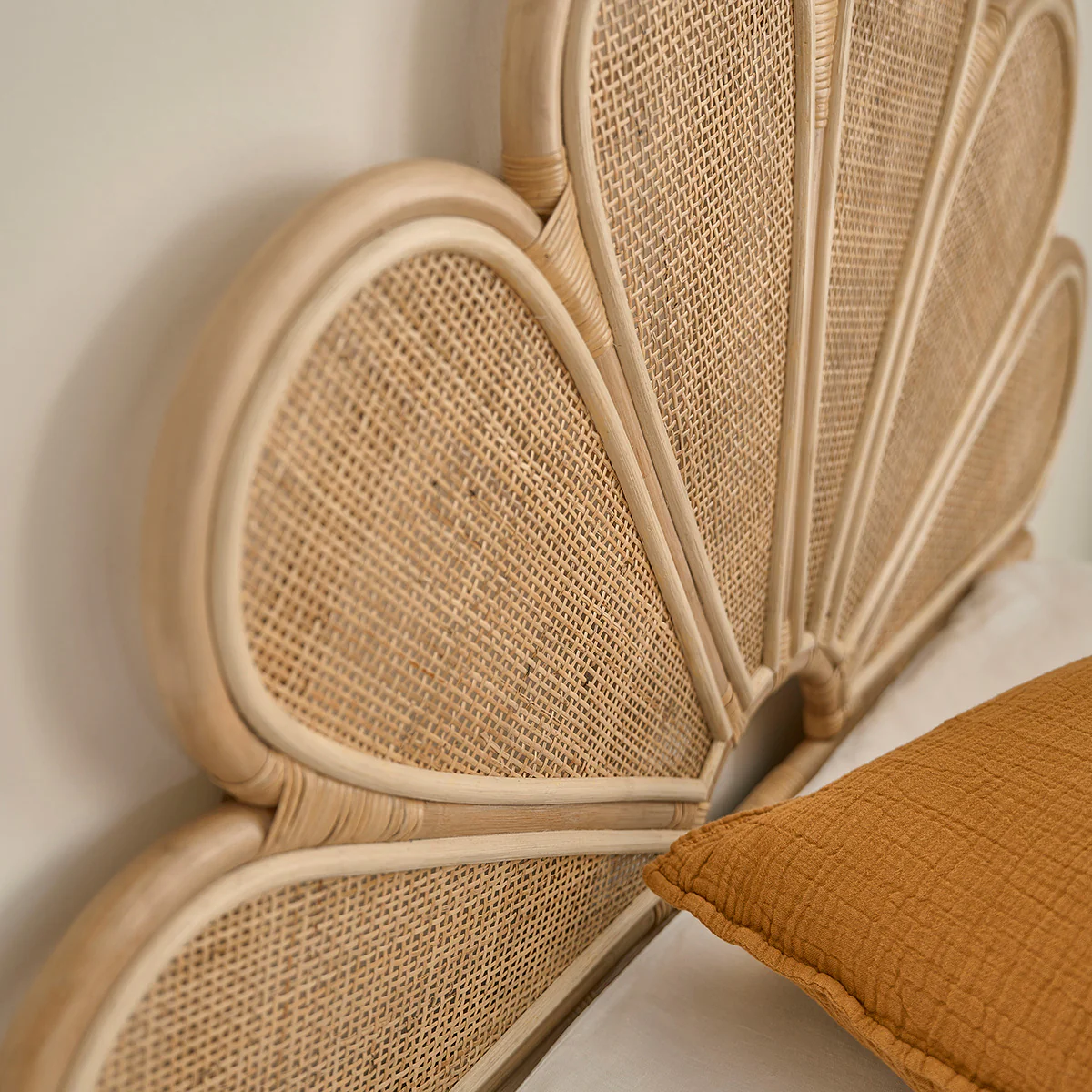 Testiera in rattan e midollino 90 cm - Image 4