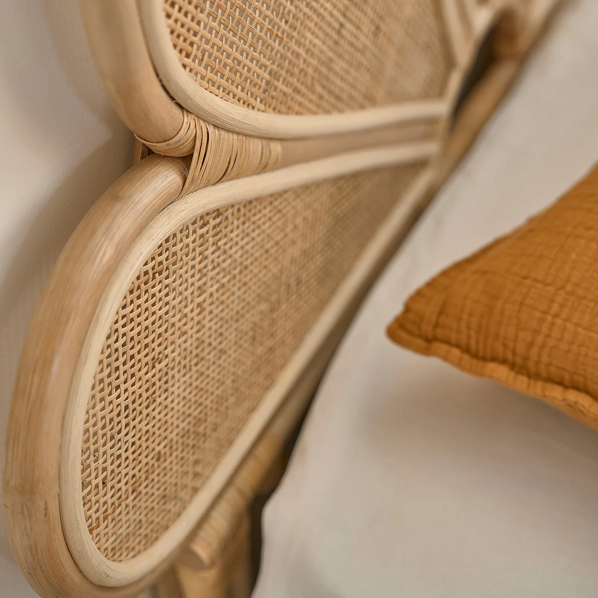 Testiera in rattan e midollino 90 cm - Image 5