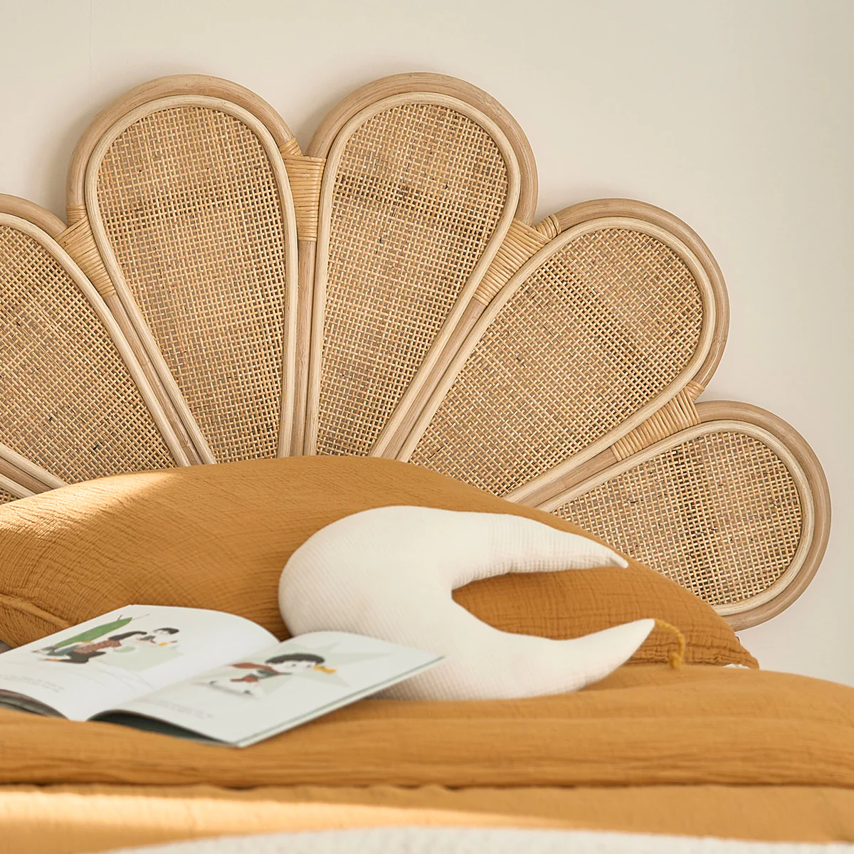 Testiera in rattan e midollino 90 cm - Image 6